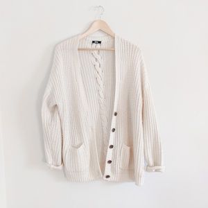 Oversized cable knit sweater